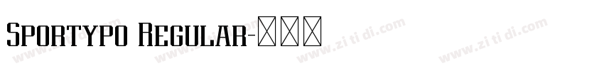 Sportypo Regular字体转换